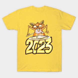 Happy New Year Cats 2023 T-Shirt